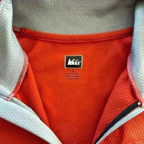 REI Men’s Quarter Zip Pullover Size L in Excellent Condition - Picture 3 of 7